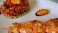 Tartare de tomates et courgettes, aux parfums Méditerranéens