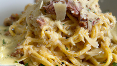 Carbonara d'agneau au parmesan
