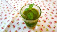 Gaspacho courgettes menthe