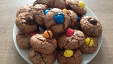 Cookies chocolat m&ms