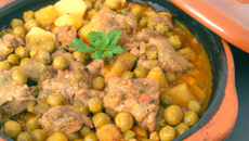 Tajine d'agneau aux petits pois facile