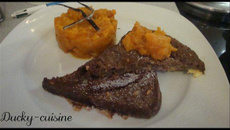 Pain perdu et sa compote de potimarron