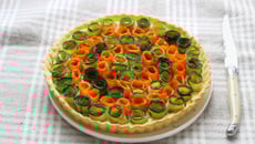 Tarte fleurs de courgettes et carottes