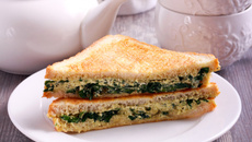 Croque-monsieur épinards & Philadelphia