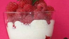 Tiramisu aux framboises et pointe de rhum