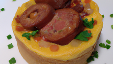 Flan d'andouille au Maroilles