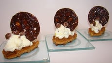 Petites gaufres régressives carambars, orange et Crunch