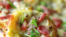 Tartelettes feuilletées aux poireaux, Comté et Bacon