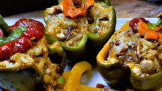 Poivrons farcis aux amandes
