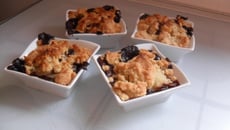 Crumble poire et chocolat maison