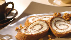 Roulade aux noix et au Philadelphia