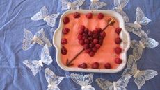 Tiramisu rose-framboises pour la saint-valentin