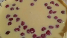 Tarte à la framboise et chocolat blanc