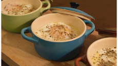 Mini-cocottes œufs épinards jambon comté