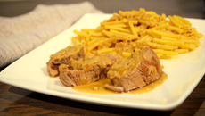 Filet mignon sauce miel-moutarde