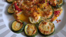 Gratin de courgettes pimenté