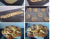 Brioche roulée aux pépites de chocolat