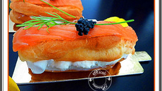 Éclair au saumon