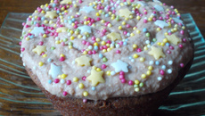 Cupcake chocolat chantilly caramel