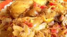 Poulet Massalé au poivrons et champignons !