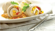 Rouleaux de sole à la mangue