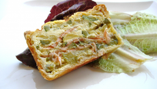 Pâté en croûte saumon courgettes