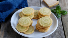 Sablés roulés au pesto