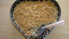 Crumble aux pommes généreux
