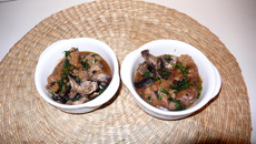 Cassolette de ris de veau aux champignons