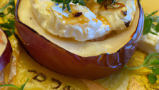 Aumônière pomme chèvre chaud