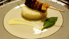 Brochettes au citron et huile d'olive