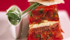 Terrine de Tomates de France aux copeaux de Parme et Parmesan