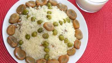 Couscous Messfouf aux Fèves et aux Petits Pois