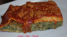Lasagnes aux épinards sauce mascarpone
