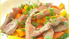 Sauté d'agneau express, légumes d'automne