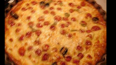 Clafouti feta-tomates cerises
