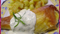 Papillote de truite au fromage frais et estragon