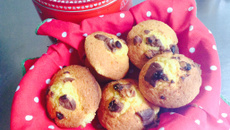 Muffins aux pépites de chocolat au lait et noisettes