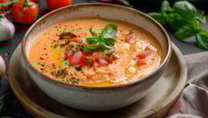 Gaspacho andalou à l'œuf