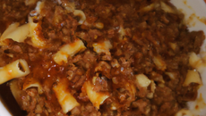 Mes pâtes à la bolognaise