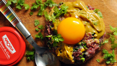 Tartare à la moutarde aromatisée