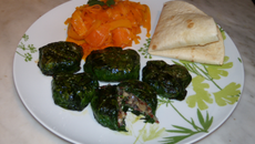 Petites bouchées, quinoa et épinards