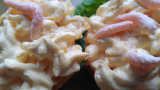 Oreillons de pêche mayonnaise