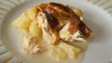 Gratin saumon fourme d'Ambert