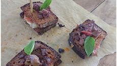 Croque tartine comme un burger italien