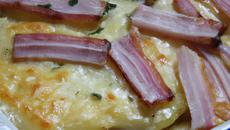 Gratin dauphinois au jambon cru