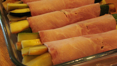 Courgette au jambon à la bechamel