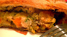 Feuilletés aux  poisson et aux  légumes