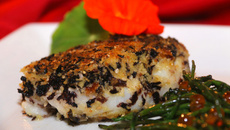 Dos de cabillaud pané à la Dulse