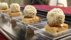 Bonbons de foie gras sur pain d'épices